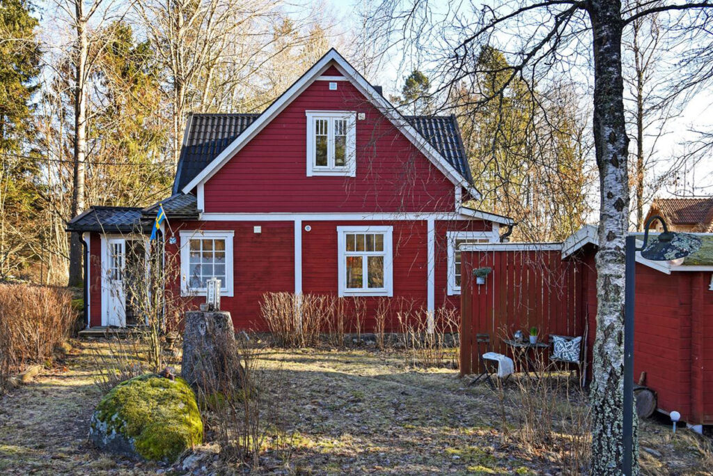 Renoverad vind efter brand. Kungsbacka Björkris Halland
