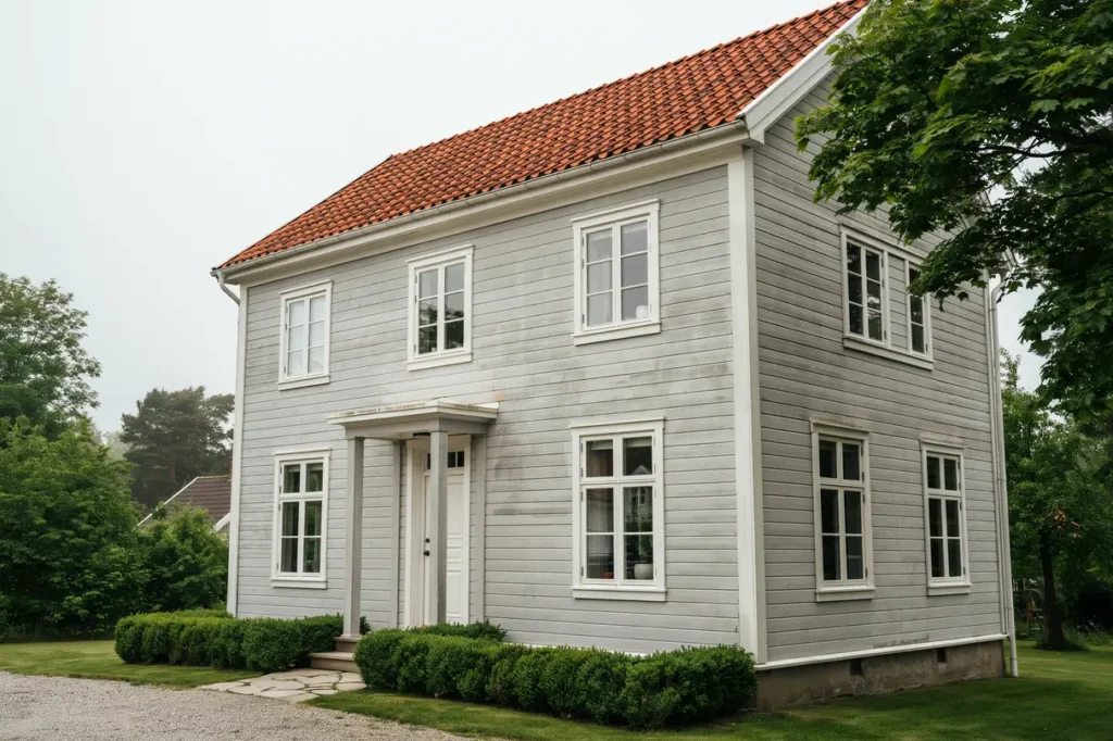 fasadrenovering och f nsterbyte p villa i frilles s