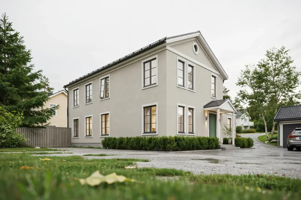 till ggsisolering av fasad och ytterv gg p villa i torkelstorp fj r s