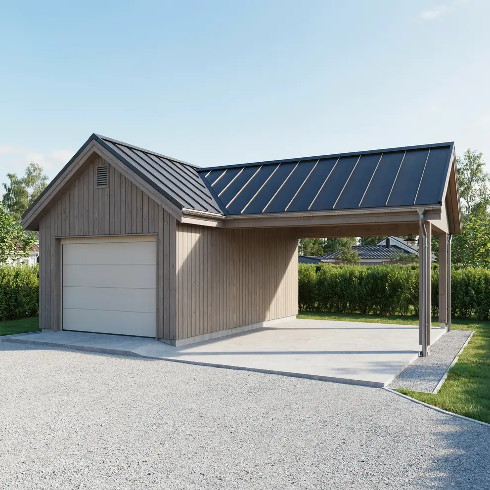 bygga carport garage fjaras kungsbacka halland